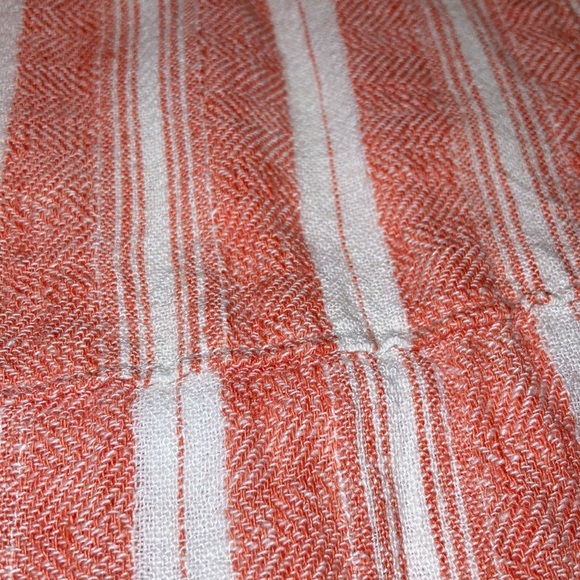 Women’s Indigo Rein Striped Peach White Loungewear Drawstring Pants Size Small - Picture 7 of 12